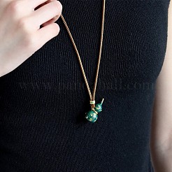 Gourd Brass Enamel Pendant Necklaces&nbsp;FS-WG67A97-04