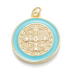 Brass Enamel Pendants&nbsp;KK-G399-01