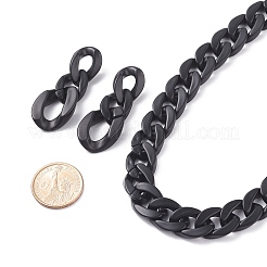 CCB Plastic& Acrylic Curb Chain Necklace & Dangle Stud Earrings&nbsp;SJEW-JS01233-01