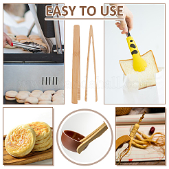 Bamboo Cooking Tongs&nbsp;AJEW-WH0270-205