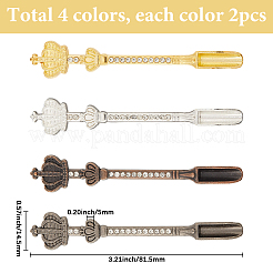 8Pcs 4 Colors Crown Shape Alloy Shovel&nbsp;TOOL-SC0001-75