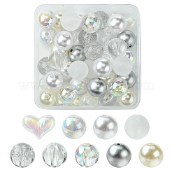 40Pcs 9 Styles Acrylic Beads&nbsp;MACR-FS0001-66
