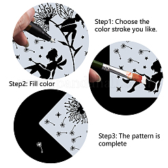 PET Plastic Hollow Out Drawing Painting Stencils Templates&nbsp;DIY-WH0244-251