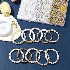 DIY Polymer Clay & ABS Plastic & CCB Plastic Beads Bracelets Making Kits&nbsp;DIY-FS0007-72