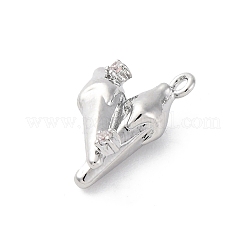 Brass Rhinestone Pendants&nbsp;KK-E793-12P