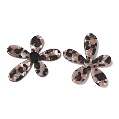 Opaque Leopard Print Cellulose Acetate(Resin) Big Pendants&nbsp;FIND-C088-02A