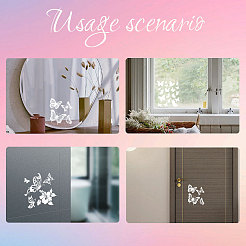 Waterproof Reflective Plastic Mirror Stickers&nbsp;DIY-WH0668-006