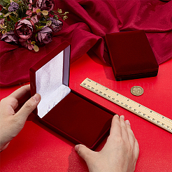 Velvet Medal Packing Boxes&nbsp;CON-WH0086-182A