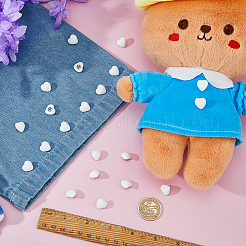 40Pcs 1-Hole Resin Shank Buttons&nbsp;BUTT-FH0001-040A