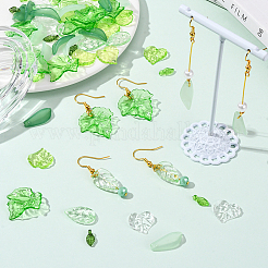 320Pcs 8 Styles Transparent Acrylic Pendants&nbsp;OACR-SC0002-49