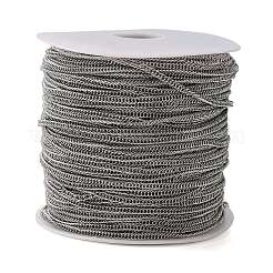 Iron Flat Double Link Chains&nbsp;CH-ZX009-4x3mm-P