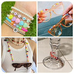 100Pcs 5 Styles Transparent Acrylic Beads&nbsp;OACR-TA0003-46