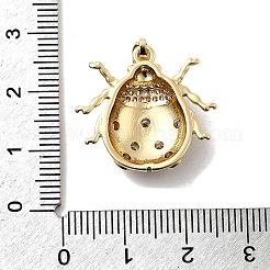 Brass Micro Pave Cubic Zirconia Pendants&nbsp;KK-H089-01D-G