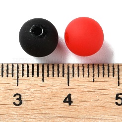 Rubberized Style Imitated Silicone Acrylic Beads&nbsp;X1-MACR-D029-01H