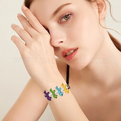 28Pcs 7 Colors Synthetic Turquoise Beads&nbsp;G-FS0005-94