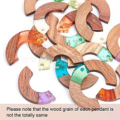 DIY Walnut Wooden Dangle Earring Making Kits&nbsp;DIY-OC0006-65