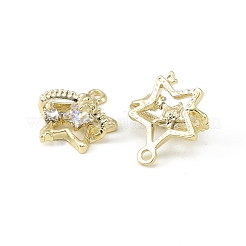 Alloy Micro Pave Clear Cubic Zirconia Pendants&nbsp;FIND-H024-16G