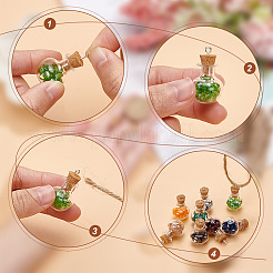 DIY Apple Shape Wish Bottle Pendant Decorations Making Kit&nbsp;DIY-DC0001-72