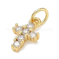 Brass Micro Pave Cubic Zirconia Pendants&nbsp;LS-KK-A293-20G-02