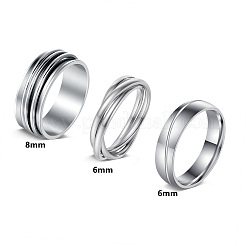 304 Stainless Steel Finger Rings&nbsp;WG091C3-01