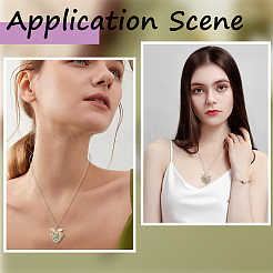 DIY 304 Stainless Steel Pendants Essential Oil Diffuser Necklaces Making Kits&nbsp;NJEW-SC0001-50