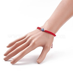 Resin Evil Eye Braided Bead Bracelet&nbsp;BJEW-JB08424-02