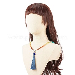 Gemstone Mala Beads Necklace&nbsp;NJEW-JN03814