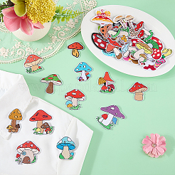 37Pcs Mushroom Embroidered Cloth Patch&nbsp;PATC-WR0001-31