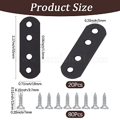 20Pcs Oval Iron Angle Code&nbsp;FIND-GF0009-46A