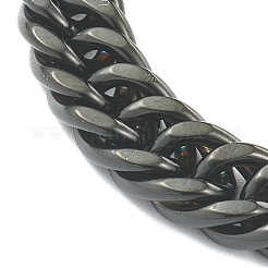 304 Stainless Steel Curb Chain Bracelets&nbsp;STAS-B020-08EB
