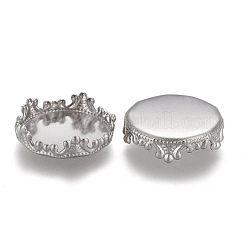 Tarnish Resistant 304 Stainless Steel Cabochon Settings&nbsp;STAS-P249-14P
