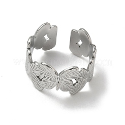 304 Stainless Steel Cuff Open Ring Setting&nbsp;SA-CBA37BC-05P