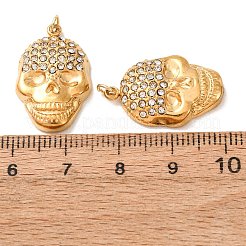 304 Stainless Steel Rhinestone Pendants&nbsp;RB-CBA9088-04G-A