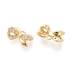 Brass Micro Pave Cubic Zirconia Charms&nbsp;KK-N263-86G