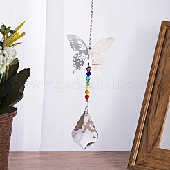 Crystals Chandelier Suncatchers Prisms Chakra Hanging Pendant&nbsp;AJEW-I040-03P