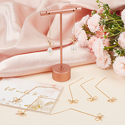 10Pcs Brass Chains Stud Earring Findings&nbsp;KK-BBC0009-82