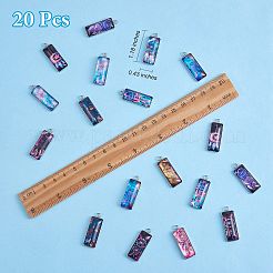 10Pairs 10 Style Bohemian Style Glass Pendants&nbsp;STAS-SZ0003-09