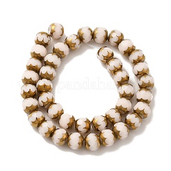 Opaque Solid Color Glass Beads Strands&nbsp;GLAA-G098-02D