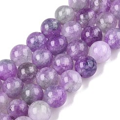 Dyed Natural White Jade Beads Strands&nbsp;G-T138-8mm-210-22