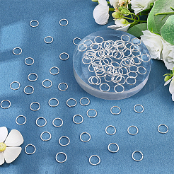 100Pcs Rack Plating Brass Jump Rings&nbsp;KK-ME0004-87