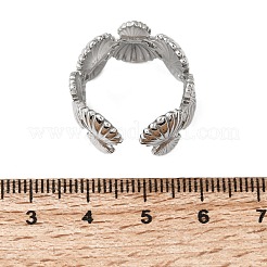 304 Stainless Steel Cuff Open Rings&nbsp;RJEW-P192-09P