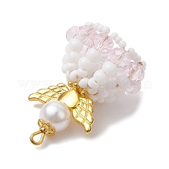 Handmade Seed Beads Pendants&nbsp;PALLOY-MZ00402-05