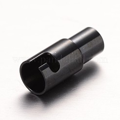 304 Stainless Steel Locking Tube Magnetic Clasps Ion Plating(IP)&nbsp;STAS-I045-12-3mm