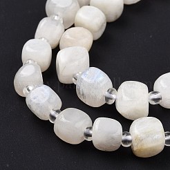Natural Rainbow Moonstone Beads Strands&nbsp;G-K323-11