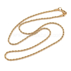 304 Stainless Steel Rope Chain Necklaces&nbsp;X-NJEW-R223-14