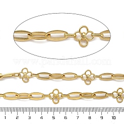 Ion Plating(IP) 304 Stainless Steel Flower Dapped Chains&nbsp;CHS-G039-08G