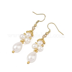 Glass Beaded Dangle Earrings&nbsp;EJEW-MZ00748