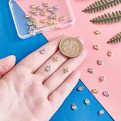 60Pcs 2 Colors Brass Micro Pave Cubic Zirconia Charms&nbsp;KK-PH0012-36