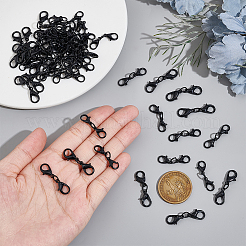 50Pcs 2 Styles Alloy Double Lobster Claw Clasps&nbsp;FIND-NB0004-74