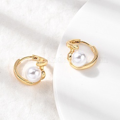 Brass Round Hoop Earrings&nbsp;EJEW-P331-02G
